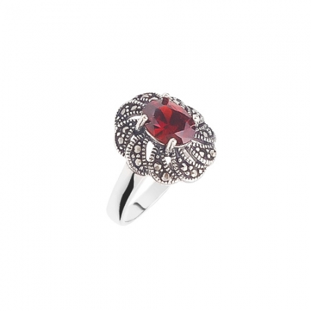Contessa red srebrni prsten